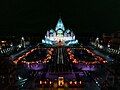 Lights during inauguration of Akshardham