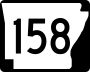 Highway 158 marker