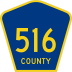 County Route 516 marker