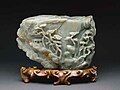 China, Qing dynasty, Qianlong period, 1762 Nephrite and gilding[3]