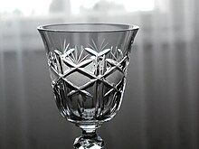 A crystal glass