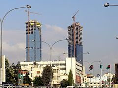 Jordan Gate during construction, 2008