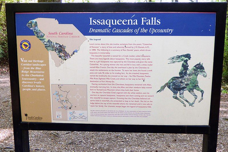 File:Isaqueena Falls sign.jpg