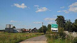 Road sign in Progale