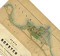 Map from 1874, covering the area around Ropsten. Map orientation; north facing up.