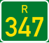 Regional route R347 shield