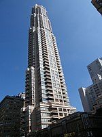 The Trump Palace Condominiums in 200 East 69th Street Manhattan, New York City. The building was commissioned by businessman and later President of the United States, Donald Trump and completed in 1991.