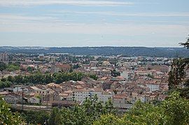 View of Agen from heights