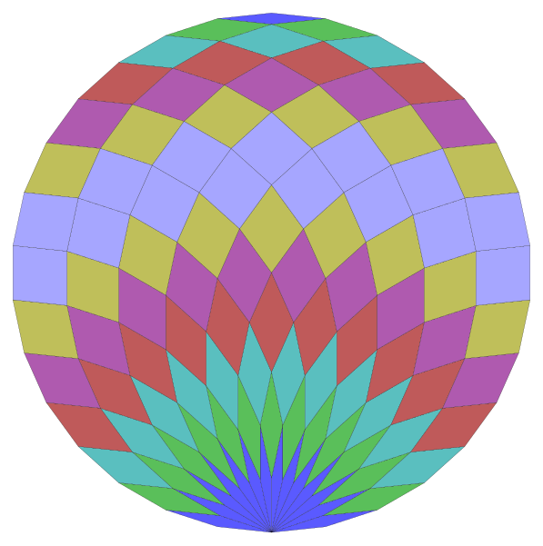 File:30-gon rhombic dissection.svg