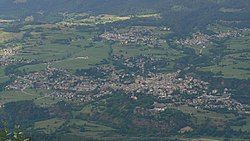 Cavalese seen from Cermis in August 2006