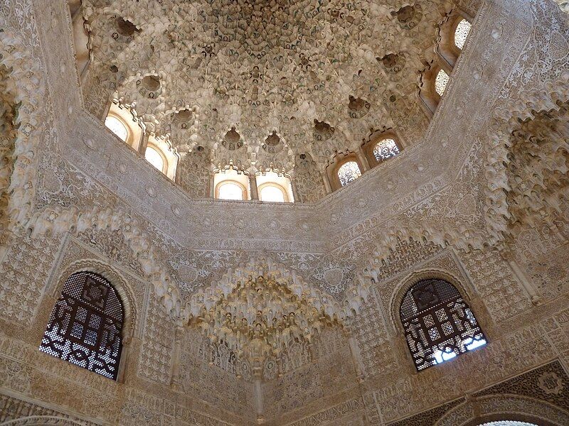 File:Ceiling in Alhambra.JPG