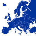 Request: Please vectorize, using File:Blank map of Europe cropped.svg. Not done