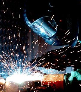 Gas-metal arc welding. Photo by U.S Air Force