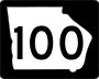 State Route 100 marker