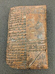 Cuneiform tablet