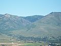 A small community nestled in the mountains of Utah.