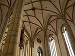 Interior of St Vitus Church in Český Krumlov, after 1407