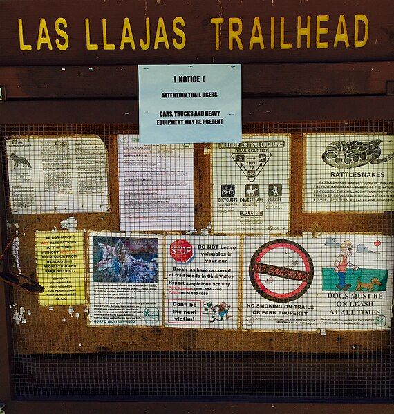 File:Las-Llajas-Trail-Simi-Valley-Sign.jpg