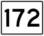 State Route 172 marker