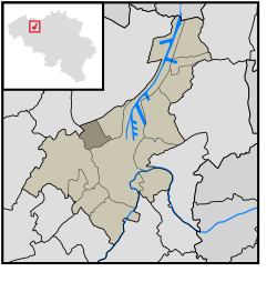 Location of Mariakerke in Ghent