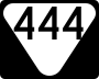 State Route 444 marker