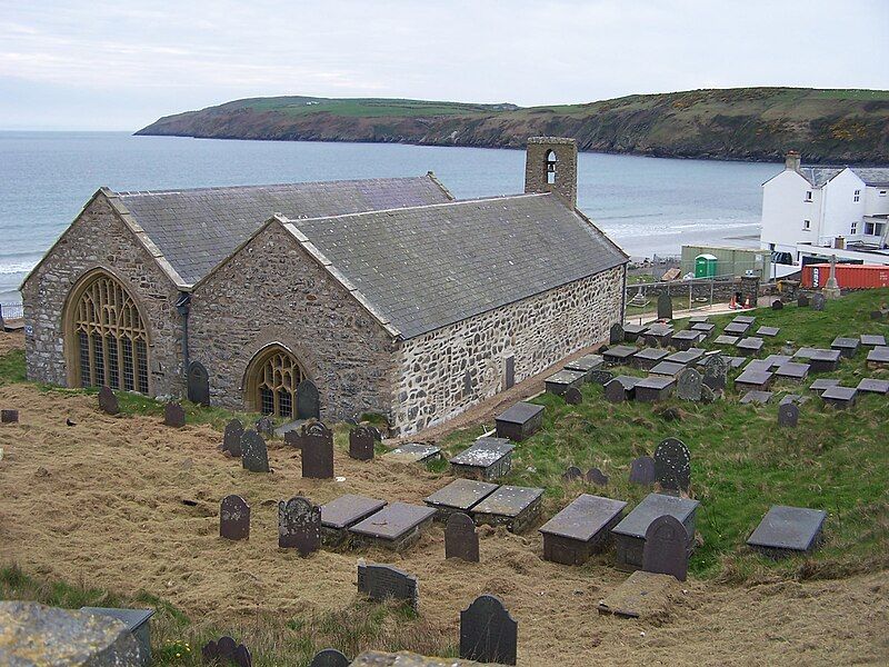 File:StHywynChurchAberdaron.jpg