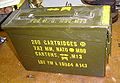 An M19A1 ammunition box for 7.62×51mm NATO M80 ball