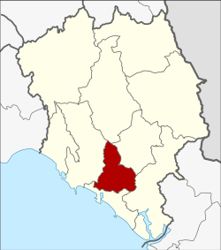 District location in Chanthaburi province