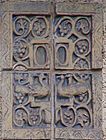 Batchelder tile, detail on chimney of Batchelder house, Pasadena.