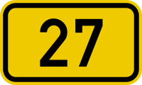 File:Bundesstraße 27 number.svg