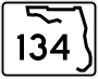 State Road 134 marker