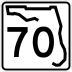 State Road 70 marker