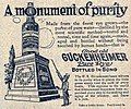 Advertisement celebrating Guckenheimer Pure Rye from 1907