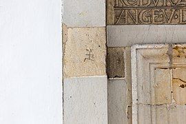 Mason's mark close to the Lintel at the Jagdschloss Grunewald, Germany