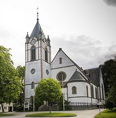 The front of the church in 2016