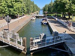 Vääksy canal between Päijänne and Lake Vesijärvi