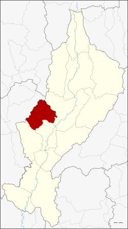 District location in Lampang province