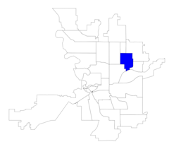 Location within the city of Spokane