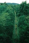 Track of the former Castle Douglas and Dumfries Railway just outside Dumfries in 2005