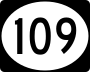 Route 109 marker