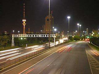 A highway in Kuwait City