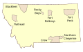 Image 34General locations of Indian reservations in Montana (from Montana)