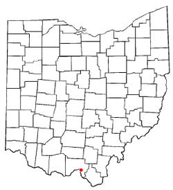 Location of Wheelersburg, Ohio