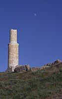 Ruined Ottoman minaret in the old part of Van city