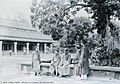 Court ladies in front of courtyard of Hall of Phụng Tiên.