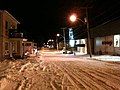 First snow on Commerciale Street