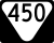 State Route 450 marker