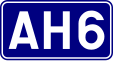 Asian Highway 6 shield