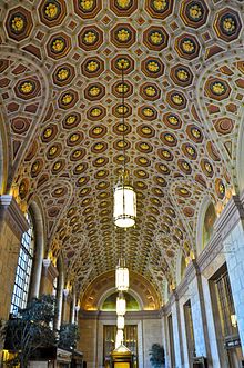 A golden roof of a lobby