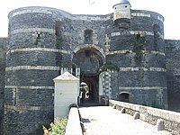 Current entrance of Angers Castle